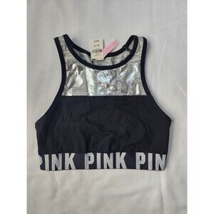 Victoria's Secret PINK Crop Top Sports Bra Small Wireless Size XS | TP